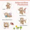 HONEY JOY Kids Wooden Doctor Play Set, 2 In 1 Checkup Medical Office Center & Vet Clinic Station, Exam Area & Interactive Accessories, X-Ray, Toddler Pretend Hospital Playset Kit for Boys Girls (Pink) view 2