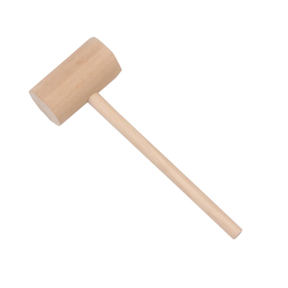 LIFKOME 12Pcs Mini Solid Wood Hammers for Educational Hitting Hammer Safe Durable Design for Home Decoration Skill Development for Boys
