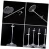 Toyvian 24Pcs Transparent Doll Figure Stands Display Holders for Shop Use Doll Support Racks Figures and Collectibles Sturdy and Convenient view 2