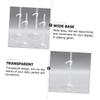Toyvian 24Pcs Transparent Doll Figure Stands Display Holders for Shop Use Doll Support Racks Figures and Collectibles Sturdy and Convenient view 4