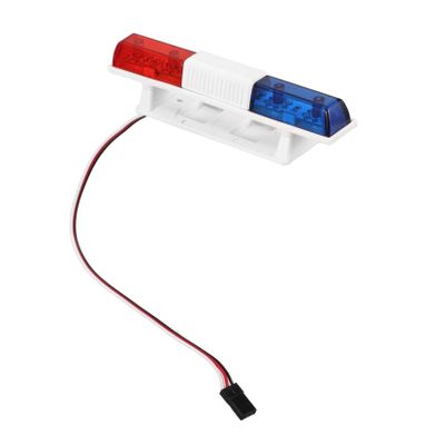 FELTECHELECTR Scale Rc Police Car Roof Lamp Realistic LED Flashing Light for Cars and Bright Police Beacon Light for Modified Model Vehicles