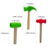 HANABASS 3Pcs Hammer Realistic Pounding Hammers Mallet Mallet Claw Hammer for Pretend Play Educational Fun and Birthday view 2
