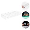 Toyvian Acrylic Poker Chip Tray Set 100-Capacity Poker Chip Holder for Card Games 2-Piece Portable Storage Organizer for Game Evenings view 2