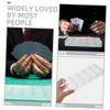 Toyvian Acrylic Poker Chip Tray Set 100-Capacity Poker Chip Holder for Card Games 2-Piece Portable Storage Organizer for Game Evenings view 3