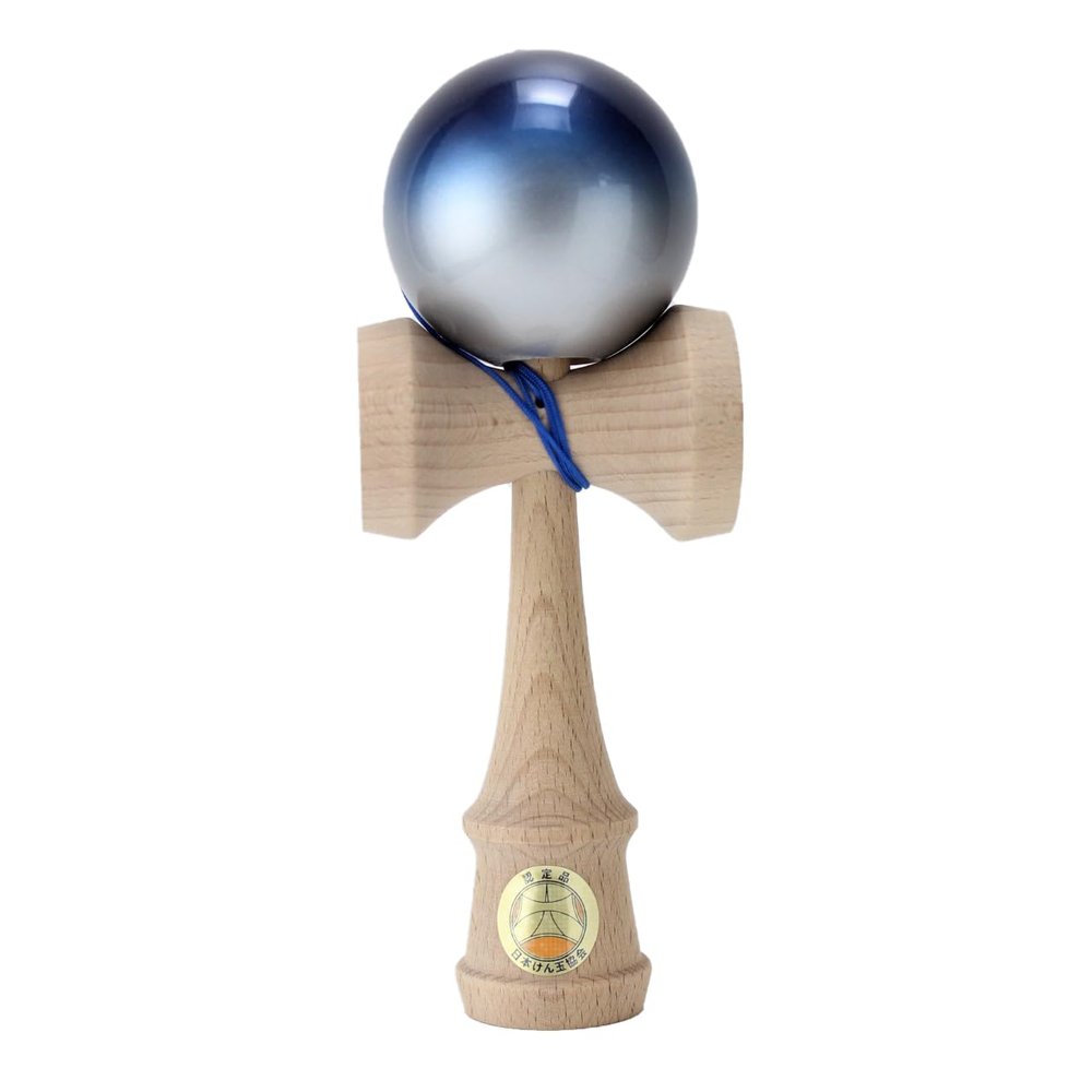Langs Japan Yamagata Koubou Competition Kendama Ohiro (Japan Kendama Association Certified), Premium, Blue & Silver