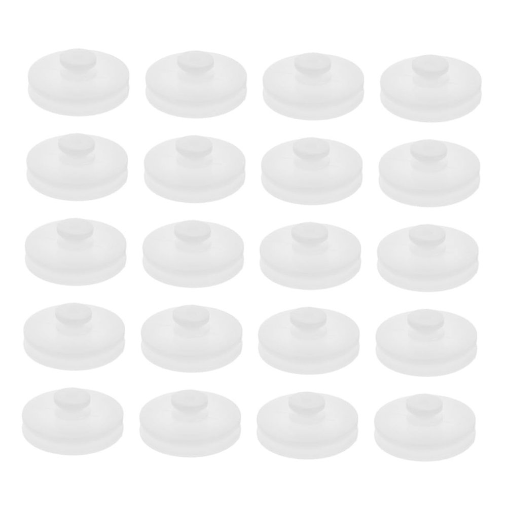 Abaodam 40Pcs Dual Plastic Pulleys for DIY Projects Enhanced Load Capacity for Cars Rc Airplanes and Science Experiments and Versatile