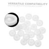 Abaodam 40Pcs Dual Plastic Pulleys for DIY Projects Enhanced Load Capacity for Cars Rc Airplanes and Science Experiments and Versatile view 3