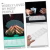 CORHAD 2Pcs Poker Chip Holder Tray Transparent Multi Function Storage for Organization Capacity Design for Daily Poker Use Compact and Poker Chip Case view 3