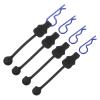 MECCANIXITY 4 Pcs RC Body Clip Retainers, 1.2mm Rod RC Clips Shell Fixed Buckle Lock Springy R Pins Shell Replacement Parts for All 1/8 1/10 Scale Model Car Crawler Truck(Blue) view 1