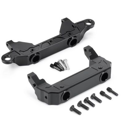 BOQEXSS for Axial for SCX10 III for Bronco for Wrangler Base Camp 1/10 RC Crawler Car Metal Alloy Front Rear Bumper Mount Bracket Rc Bumpers(Front Rear)