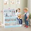 HONEY JOY Kids Wooden Doctor Play Set, 2 In 1 Checkup Medical Office Center & Vet Clinic Station, Exam Area & Interactive Accessories, X-Ray, Toddler Pretend Hospital Playset Kit for Boys Girls (Blue) view 1