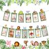 First Birthday Decorations, Safari 1st Birthday Photo Banner, 1-12 Month Photo Banner for From Newborn to 12 Months Baby, Wild One Birthdays Decorations, Jungle Woodland Milestone Photos Banner view 1