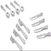 12-Piece 1/12 Scale Silver Miniature Cutlery Set - Stainless Steel Dollhouse Accessories for Cupcake Decorations and Model Displays (0.8" Tiny Forks/Spoons) view 1