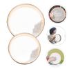 Abaodam 2pcs Boys and Girls Hand Drum Ocean Wave Bead Sea Sound Drum Musical Instrument Educational Toy view 3