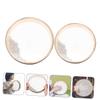 Abaodam 2pcs Boys and Girls Hand Drum Ocean Wave Bead Sea Sound Drum Musical Instrument Educational Toy view 4