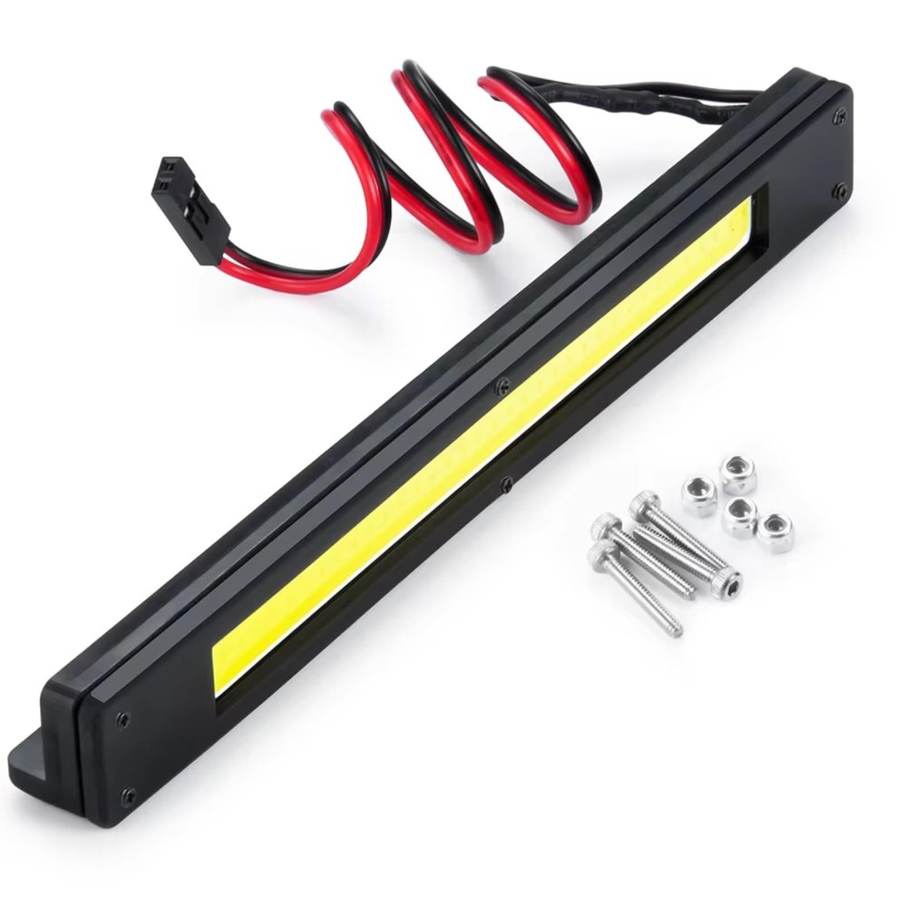 MIXVZARF RC Car Light Bar Kit for TRX-4 for Defender 1/10 Roof Lights Bar Spotlight RC Crawler Car Upgrade Accessories Replacement Parts(TRX4-Defender)