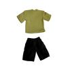 1/12 Action Figure Colthes,T-Shirt Shorts Suits for 6" Action Figures,Miniature 1:12 Scale Clothing suit1:12 (Green T and Black Shorts) view 2