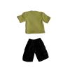 1/12 Action Figure Colthes,T-Shirt Shorts Suits for 6" Action Figures,Miniature 1:12 Scale Clothing suit1:12 (Green T and Black Shorts) view 3