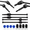 tctrbvv RC Drive Shaft for Traxxas for Slash for Rustler for Stampede for Hoss for VXL 1/10 RC Car Upgrades Parts 4X4 2WD Metals Steel Front Rear Drive Shaft CVD(Front and Rear) view 2