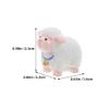 BCOATH 18pcs Miniature Sheep Figurines: Mini Sheep Figures Resin Animals Model Cake Topper for Fairy Garden Bonsai Micro Landscape Ornament DIY Craft view 2