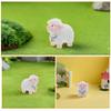 BCOATH 18pcs Miniature Sheep Figurines: Mini Sheep Figures Resin Animals Model Cake Topper for Fairy Garden Bonsai Micro Landscape Ornament DIY Craft view 3
