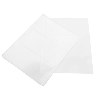 jojofuny 20Pcs Banknote Album Portable Money Protector Storage Bags for Currency Display Sleeves Clear Pages for Organized Currency Collection for