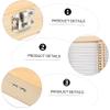 ABOOFAN Wooden Microscope Slide Storage Box for Slides Practical and Specimen Case with Slots Plated Lock and Hinge for Labs and Educational Use view 3