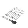 QTUONVD RC Upgrade Parts for MN D90 D91 D96 for MN98 99S 1/12 Metal Modified Connecting Rod Connecting Rod Bracket Remote Control Crawler Vehicle Upgrade Accessories(Silver) view 2