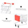 BESPORTBLE 1Pc Mini Shopping Cart Small Storage Basket for Trolley Model for Creative Play Miniature Accessory for Boys view 4