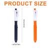 2pcs Squirt Gun Pens, Dual-Use Writing & Squirt Water Gun Pens Fun Water Shocking Spray Toys for Pranks & Tricks Prank Gadgets Item Tool for Kids Adults (Orange, Blue) view 2