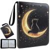 Card Binder 4 Pocket Holder 400 Cards With Zipper,Collection Binder Album Case with 50 Removable Sleeves for Trading Cards view 1