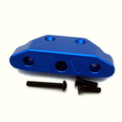 BOQEXSS for Traxxas for Rustler 4x4 6823 6737 Aluminum Rear Bumper Mount Upgrade Parts Repair Replacement Accessories Rc Bumpers(Blue)