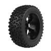 BESPORTBLE 4Pcs Off Road Vehicle Wheels for Rc Cars Black and Parts Compatible with Redcat and More for Small Car Enthusiasts view 1
