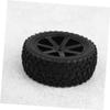 BESPORTBLE 4Pcs Off Road Vehicle Wheels for Rc Cars Black and Parts Compatible with Redcat and More for Small Car Enthusiasts view 2