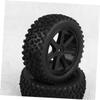 BESPORTBLE 4Pcs Off Road Vehicle Wheels for Rc Cars Black and Parts Compatible with Redcat and More for Small Car Enthusiasts view 4