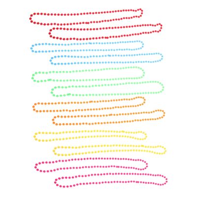 NOLITOY 12Pcs Neon Plastic Necklaces for Masquerade Parties Durable Carnival Beads Jewelry for Women Retro Choker Necklaces Colors for Halloween Christmas