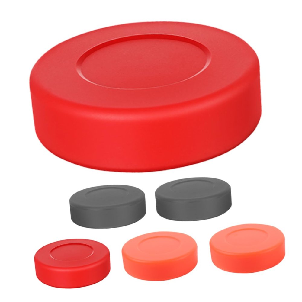 Abaodam 6pcs Lightweight PVC Ice Hockey Pucks for Indoor and Outdoor Games Practical Replacement Accessories for Training and Competition