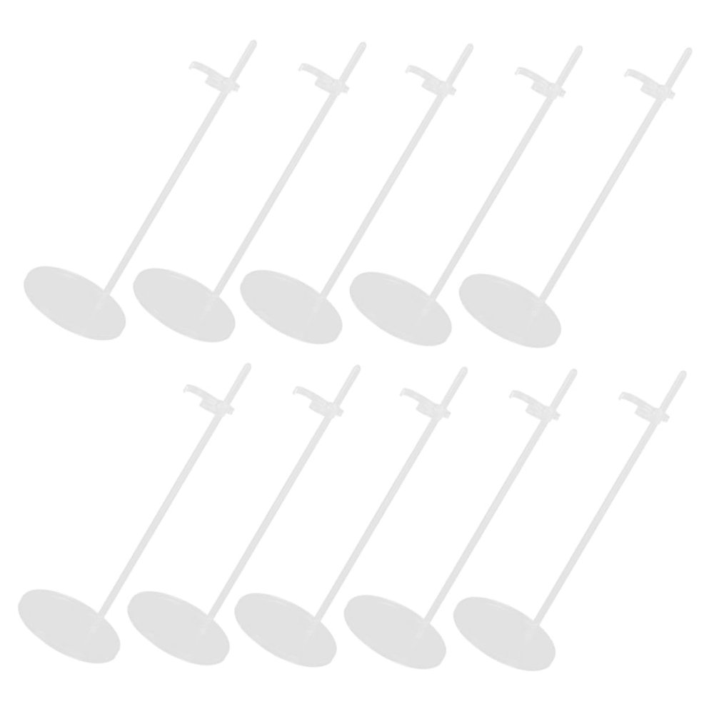 Abaodam 10Pcs Plastic Doll Display Holders Sturdy Doll Stand Rack for Home Support Base for Showcasing Dolls Safe Design