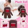 11.8" Domo Monster Plush, Funny Stuffed Figure Throw Pillows for Home Decor for Anime Fans (Pink) view 2