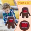11.8" Domo Monster Plush, Funny Stuffed Figure Throw Pillows for Home Decor for Anime Fans (Pink) view 3
