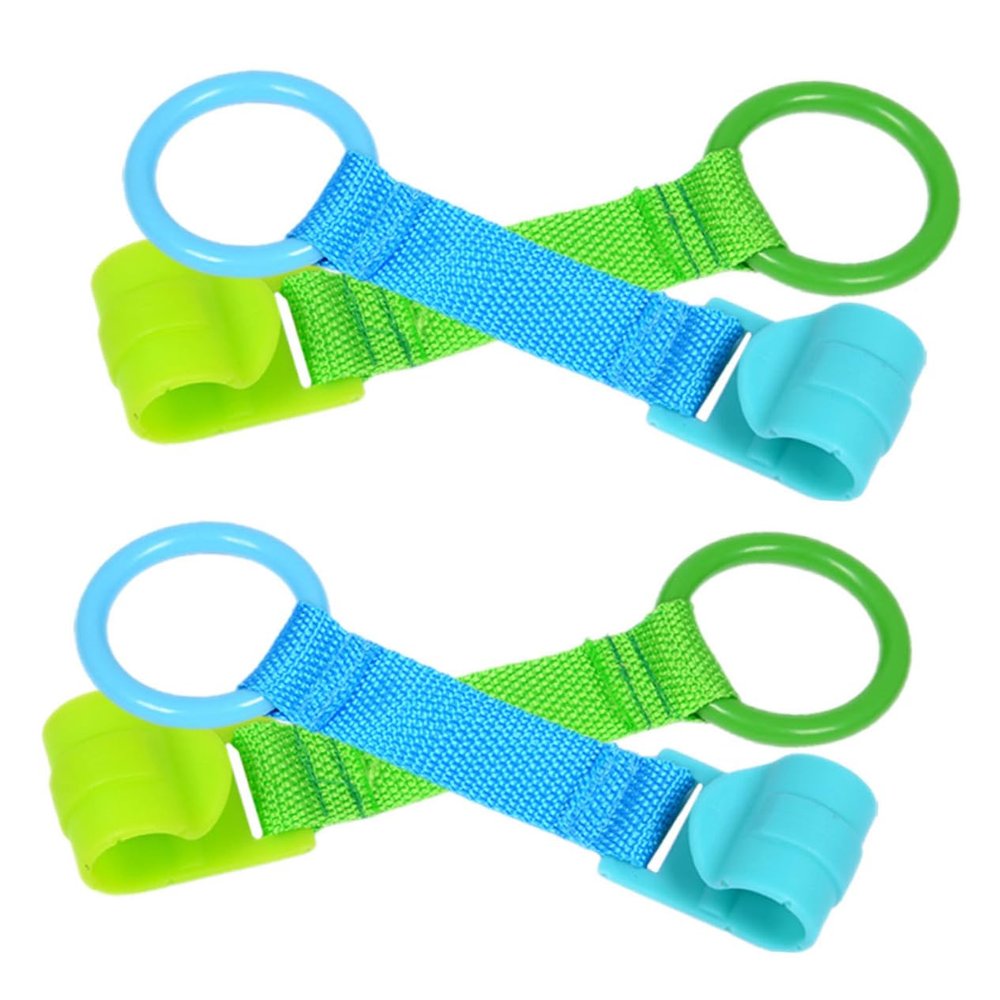 Abaodam 4pcs Baby Pull Up Rings for Toddlers Infant Walking Helper Stand Up Pull Rings for Playpen and Cot Nursery Training Handle for Baby for Standing and Walking Support