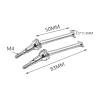 tctrbvv RC Drive Shaft for MJX for Hyper Go 16207 16208 16209 16210 H16 14209 14210 RC Car Upgrade Parts Accessories Metal Drive Shaft CVD 2pcs Driveshaft(Black) view 2