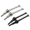 tctrbvv RC Drive Shaft for MJX for Hyper Go 16207 16208 16209 16210 H16 14209 14210 RC Car Upgrade Parts Accessories Metal Drive Shaft CVD 2pcs Driveshaft(Black) view 3