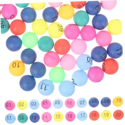 Mikinona 1Set Colorful Numbered Raffle Drawing Balls for Party Games to High Elasticity Balls Durable Bar Game Props for Home Parties Events