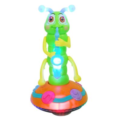 BESPORTBLE Electric Caterpillar Musical Toy for Kids Colorful Dancing Lights Early Education Fun Interactive Plaything for Toddlers Sensory Development Random Color