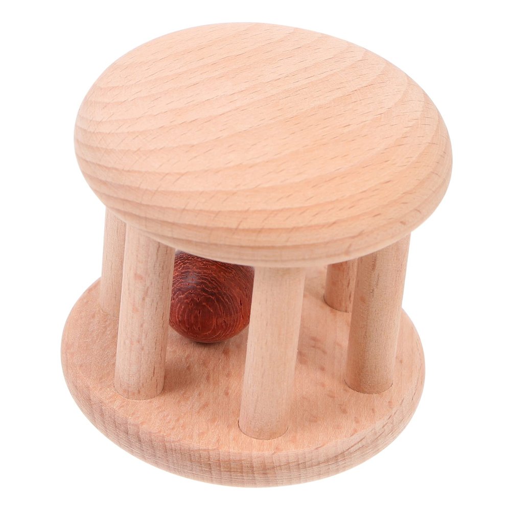 BESPORTBLE Wooden Rattle for Boy Girl Educational Handbell Plaything Enhances Sensory Development for Years for Indoor Improves Fine Motor Skills and Parent