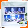 Tujoe 2 Pcs Display Case for Toy Car Garage with LED Light Stackable 1/64 Scale Diecast Toy Cars Garage for Maximum 58 Model Car Display and Storage(Depot) view 4
