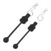MECCANIXITY 2 Pcs RC Body Clip Retainers, 1.2mm Rod RC Clips Shell Fixed Buckle Lock Springy R Pins Shell Replacement Parts for All 1/8 1/10 Scale Model Car Crawler Truck(Silver) view 1