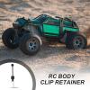 MECCANIXITY 2 Pcs RC Body Clip Retainers, 1.2mm Rod RC Clips Shell Fixed Buckle Lock Springy R Pins Shell Replacement Parts for All 1/8 1/10 Scale Model Car Crawler Truck(Silver) view 4