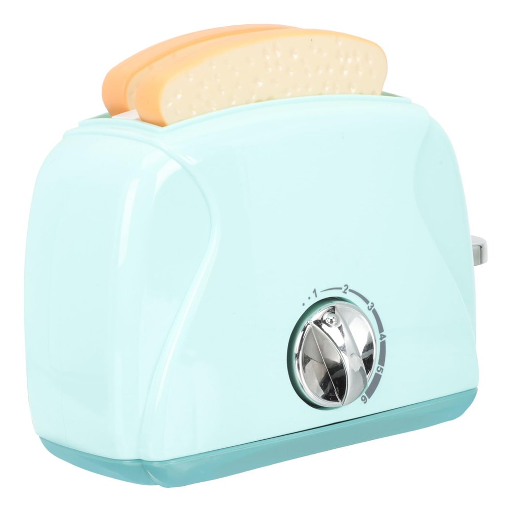 VANZACK Toaster Pop Up Toast Pretend Cooking Appliance for Cute Kitchen Accessory for Imaginative Play for Ages Lightweight Compact Design